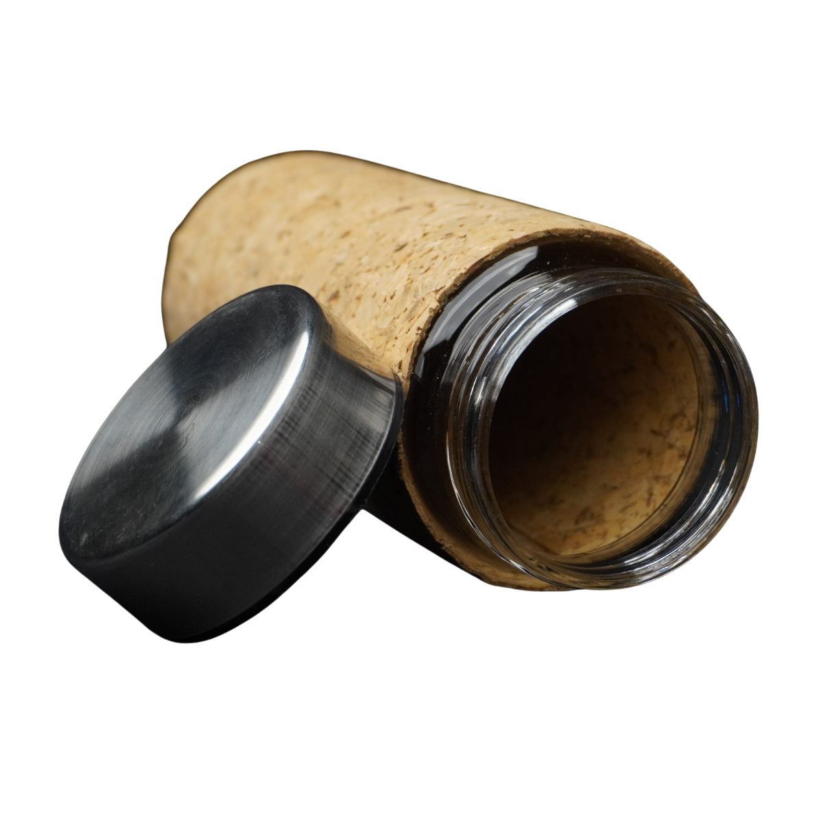 Borosilicate Glass Bottle with Natural Cork Sleeve