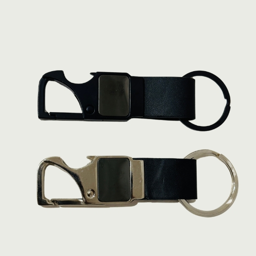 Leather And Metal Keychains For Branding