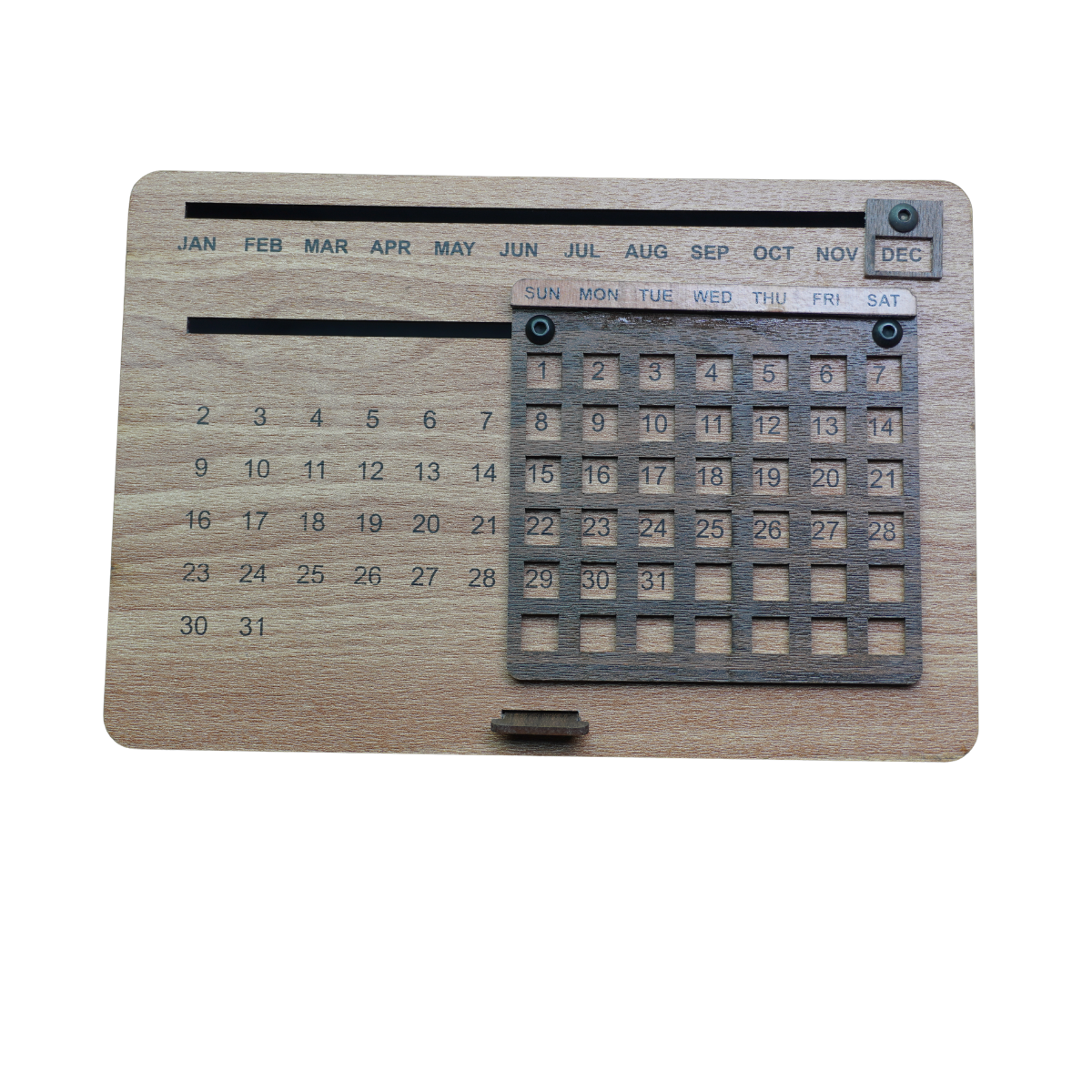 Minimalist Wooden Perpetual Table Calendar