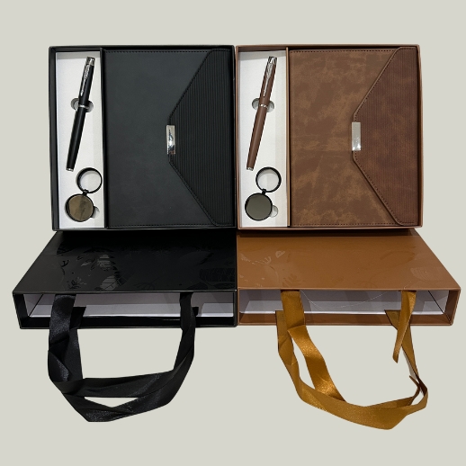 Prestige Leather Diary with Pen And Key Chain