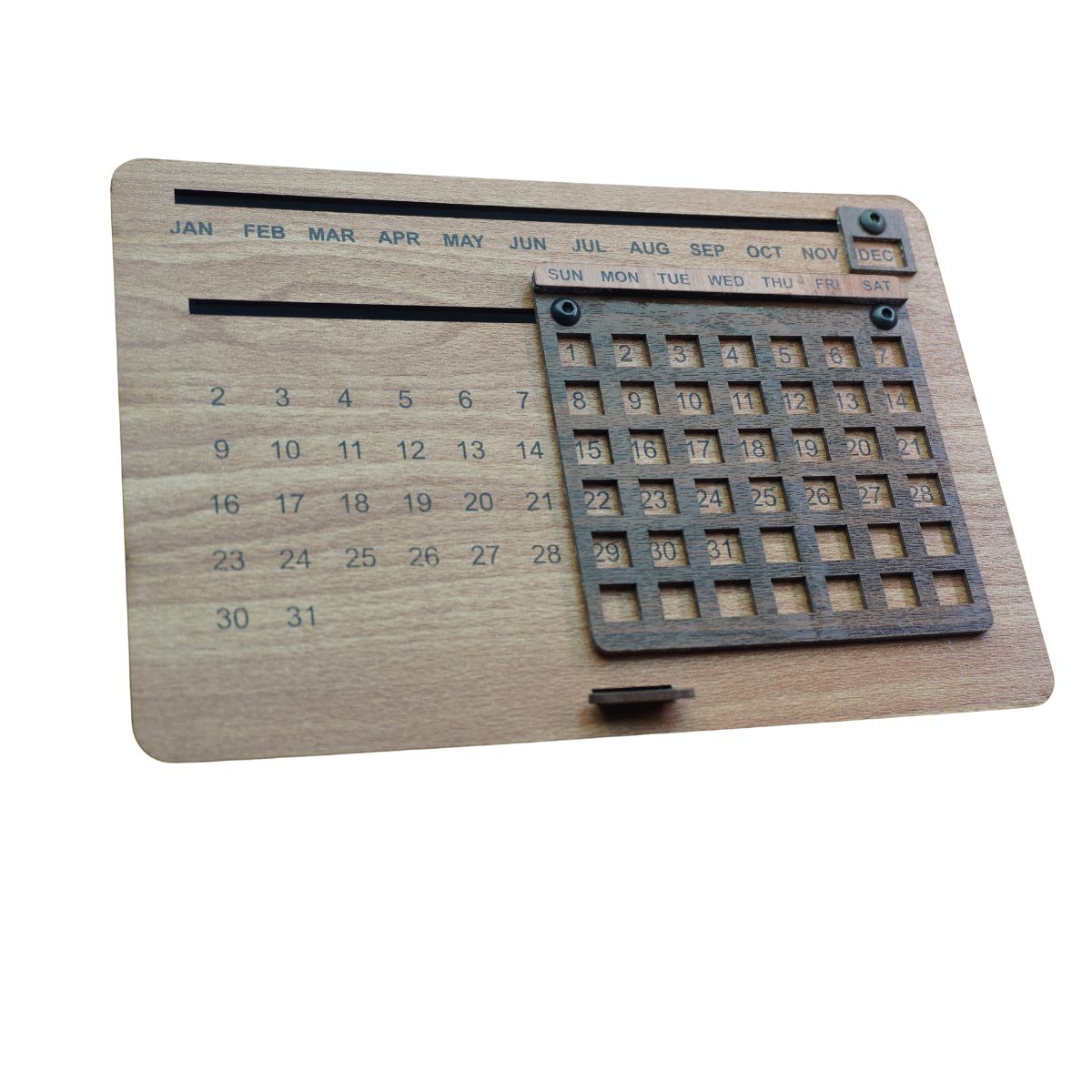 Minimalist Wooden Perpetual Table Calendar