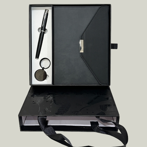 Prestige Leather Diary with Pen And Key Chain