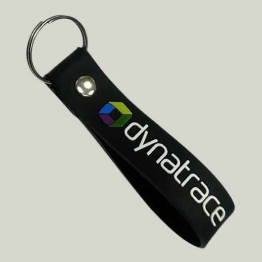 Silicone Strap Keychains with Company Branding