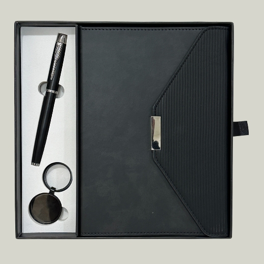 Prestige Leather Diary with Pen And Key Chain