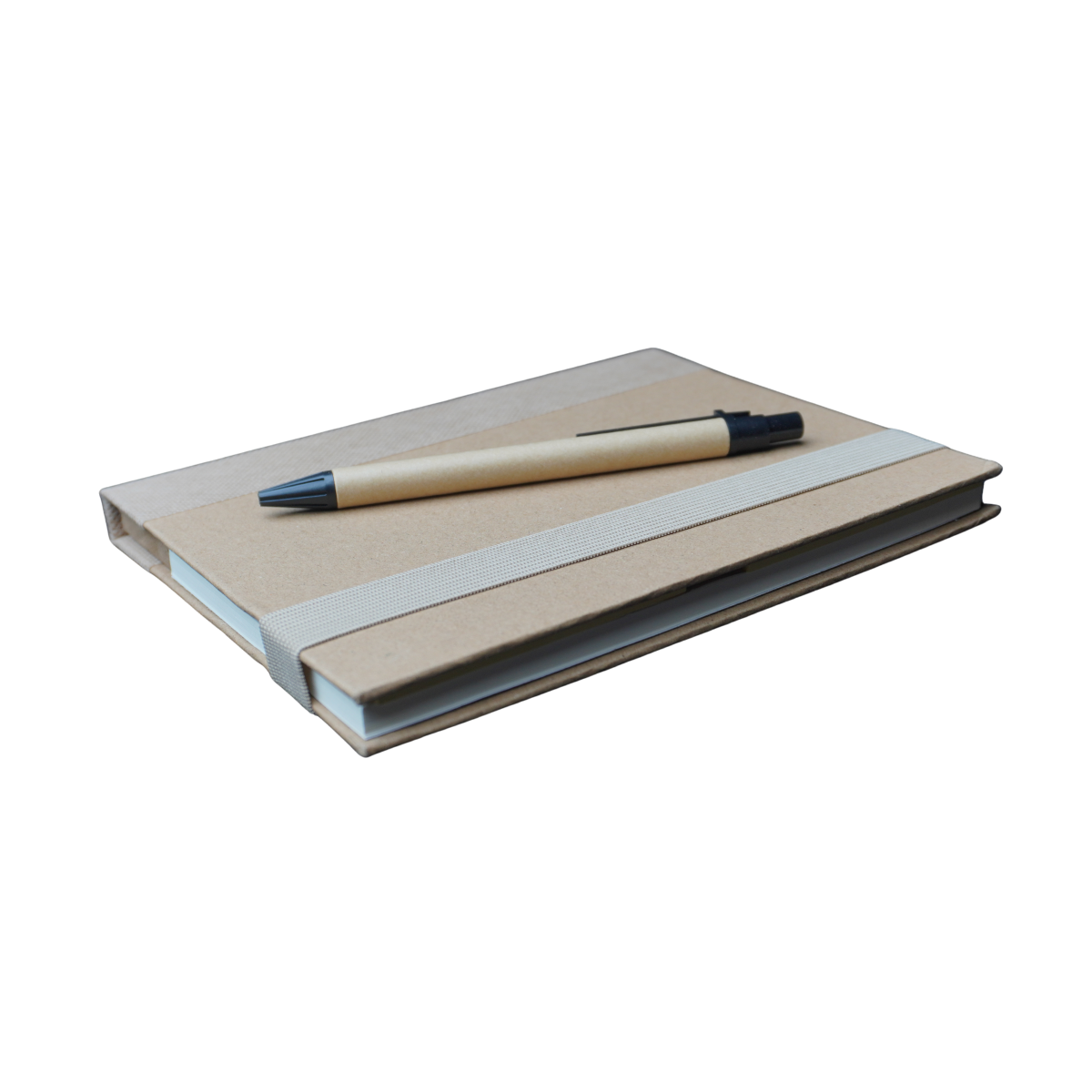 Spiral Multi-colored Sticky Notepad with Hardwood Cover