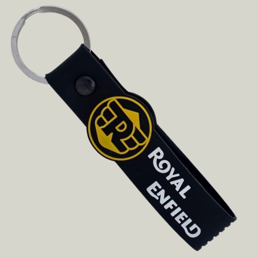 Branded Silicone Strap Keychains