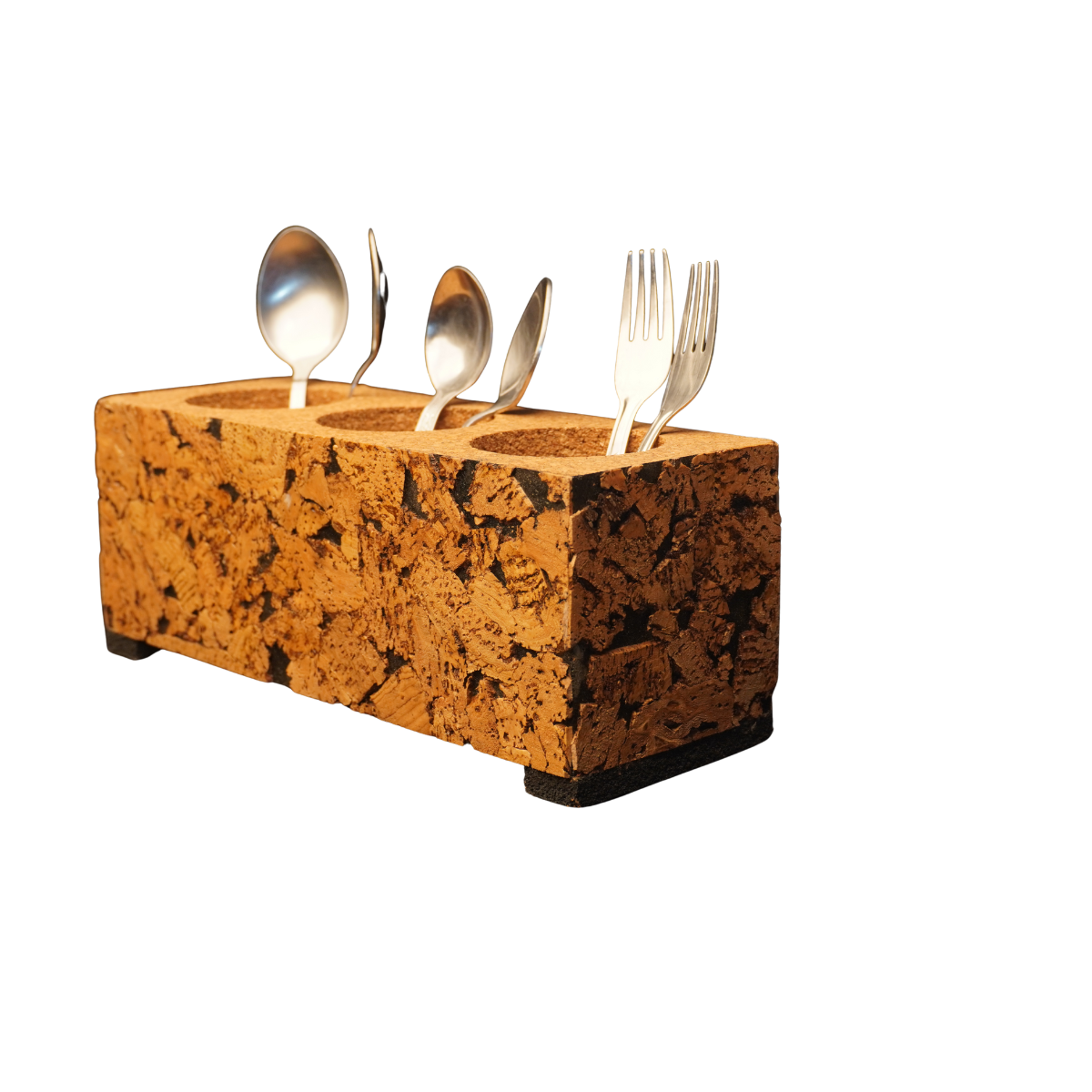 Eco-friendly Cork Cutlery Holder
