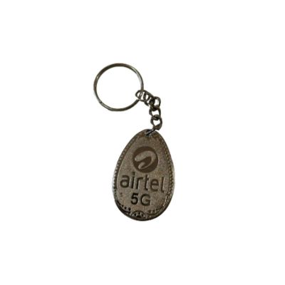 Silver Customized Key-Chain With Business Logo