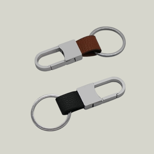 Metal Leather Keychains
