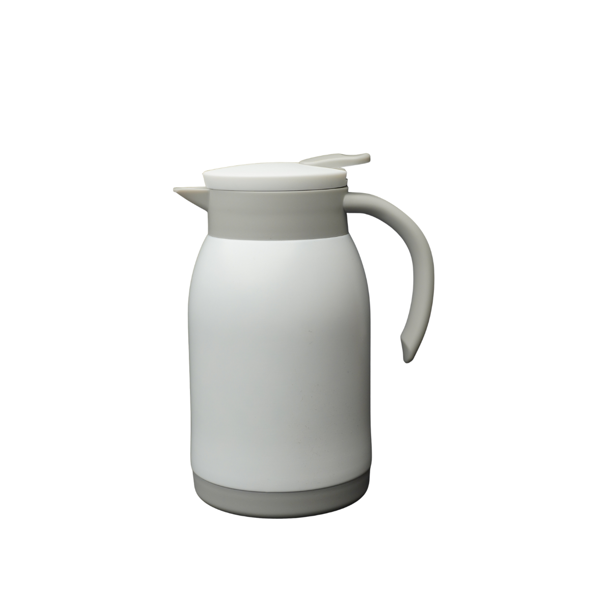 White Metal Tea Coffee Vacuum Flask